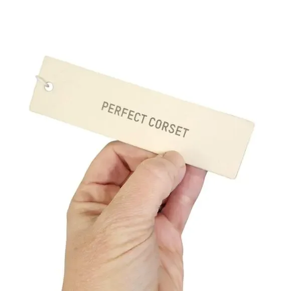 Perfect Corset Bustier Black Corset Boned Underwire Cups Lace Up NWT L - Picture 4 of 6